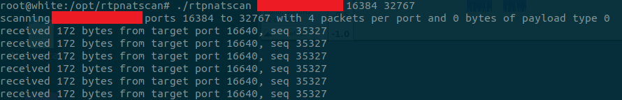 example output from the rtp-red-cap.py script