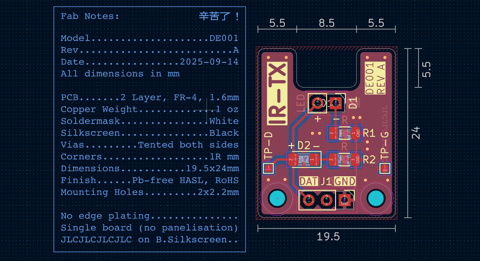 DE001 / DE002 IR Modules - image 2